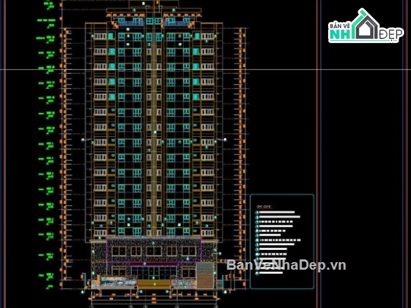 Chung cư 17 tầng,file cad chung cư 17 tầng,bản vẽ chung cư 17 tầng,chung cư 17 tầng file cad