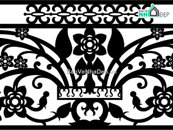 Lan can cnc đẹp,Lan can CNC file dxf,Lan can CNC đẹp mắt