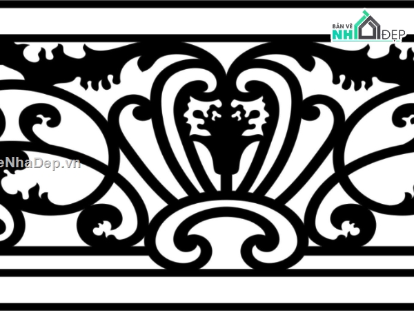Lan can CNC file dxf,Lan can cnc đẹp,lan can cnc mới nhất