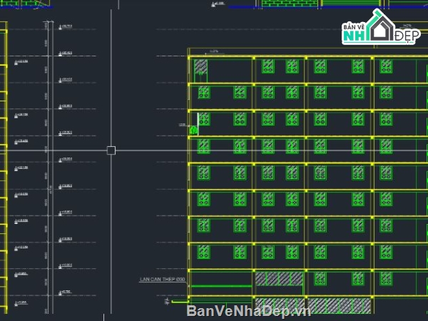 trụ sở làm việc,tầng hầm,Đồ án trụ sở,10 tầng,10 tầng + hầm