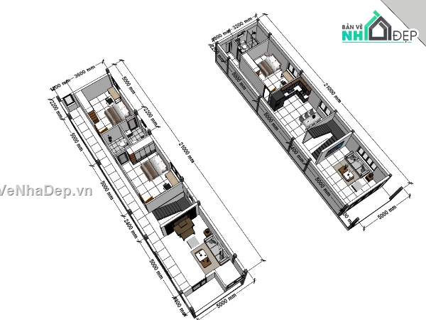 su nội thất,sketchup nội thất,nội thất nhà phố