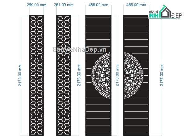 cổng 4 cánh cnc,cổng trống đồng cnc,cổng 2d