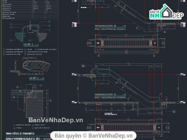 thang máy,thang cuốn,chi tiết thang máy,chi tiết thang cuốn,bản vẽ thang máy,bản vẽ thang cuốn