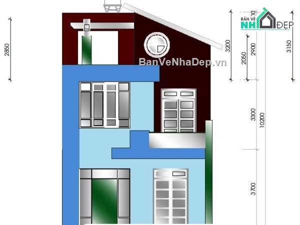 kiến trúc 2 tầng 1 tum,kiến trúc 2.5 tầng,nhà phố 2.5 tầng,bản vẽ thiết kế nhà 2 tầng 1 tum,mẫu nhà 2 tầng 1 tum,kiến trúc nhà 2 tầng 1 tum