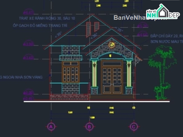 biệt thự nhà vườn,nhà cấp 4 đẹp 6.6x13m,biệt thự 1 tầng,biệt thự cấp 4