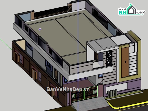 Biệt thự 2 tầng,model su biệt thự 2 tầng,biệt thự 2 tầng model su