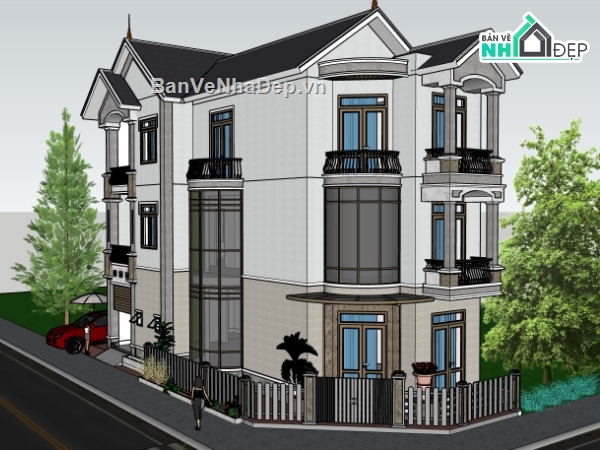 biệt thự 3 tầng,biệt thự 3 tầng đẹp,biệt thự đẹp 3 tầng