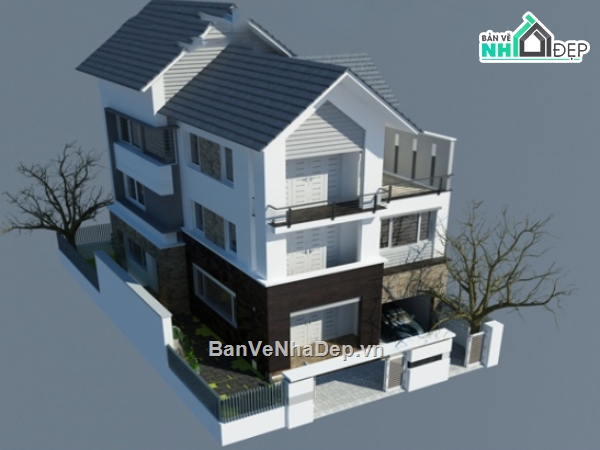 biệt thự 3 tầng file cad,cad biệt thự 3 tầng,biệt thự 3 tầng cad,autocad biệt thự 3 tầng