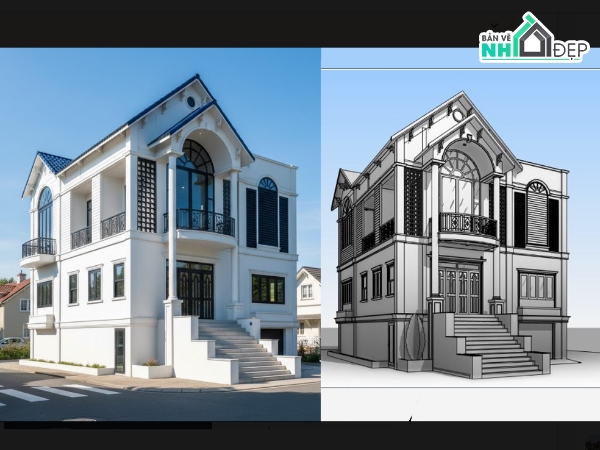 Mẫu revit biệt thự,revit biệt thự đẹp,file revit mẫu,revit mẫu nhà đẹp,revit mẫu biệt thự