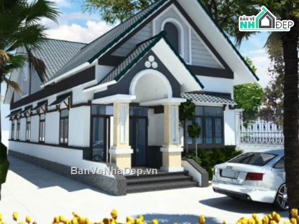 biệt thự 1 tầng,cad biệt thự 1 tầng,file cad biệt thự 1 tầng,biệt thự 1 tầng cad