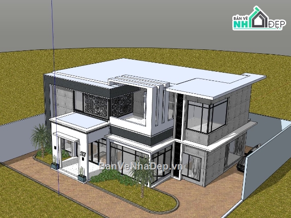 biệt thự phố,biệt thự 2 tầng,biệt thự hiện đại