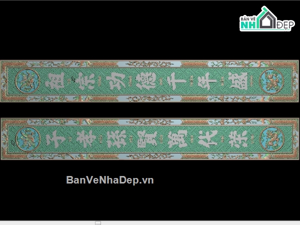 câu đối,Mẫu câu đối riềm tứ quý jdpaint,Mẫu cnc câu đối