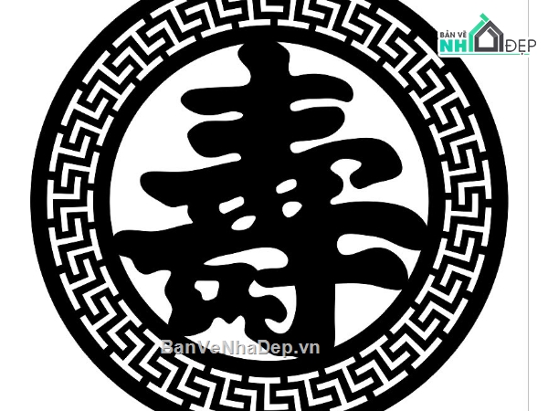 chữ thọ cnc,mẫu chữ thọ,chữ thọ chữ hán