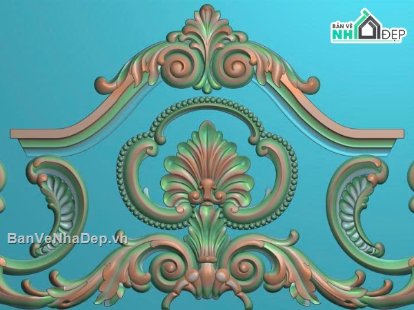 chương tủ lá tây,mẫu chương cnc,hoa văn cnc đẹp