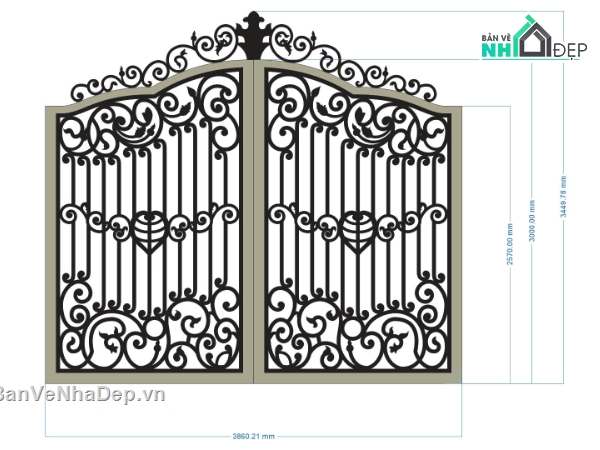 cổng 2 cánh cnc,file cnc cổng 2 cánh,mẫu cnc cổng 2 cánh