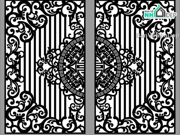 cổng 2 cánh cnc,file cnc cổng 2 cánh,mẫu cổng 2 cánh