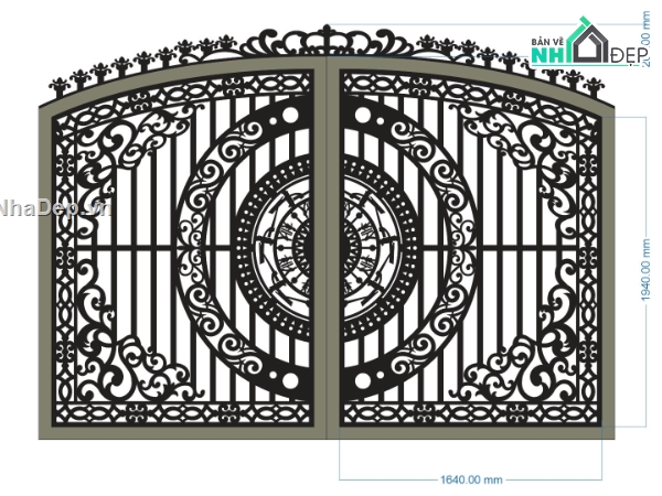 cổng 2 cánh cnc,file cnc cổng 2 cánh,mẫu cnc cổng 2 cánh
