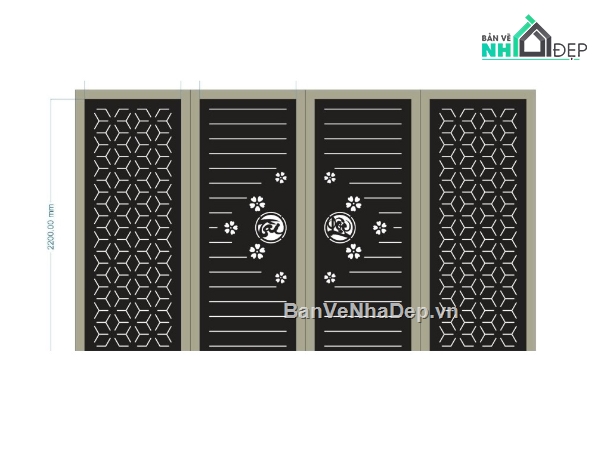 cổng trống đồng cnc,cổng dxf,cổng trống đồng