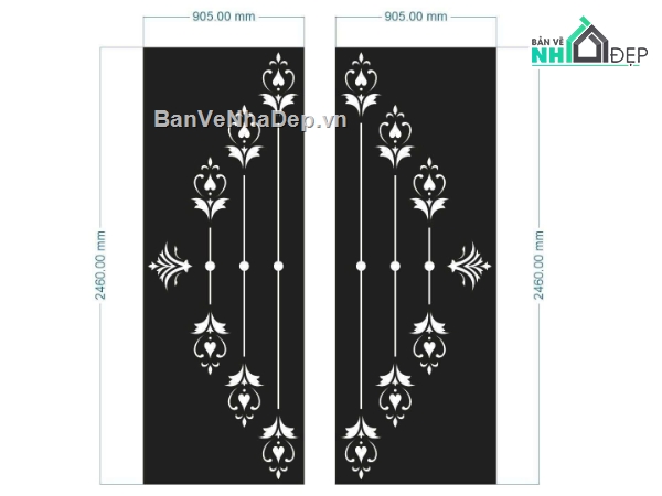 cnc cửa 2 cánh,Mẫu cửa,mẫu cửa cnc 2 cánh