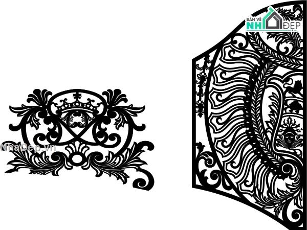 thiết kế hoa văn,hoa văn cnc,hoa văn cổng cnc,file cnc hoa văn cổng