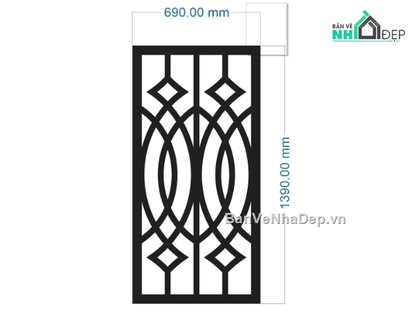 cnc ô thoáng,thiết kế cnc ô thoáng,ô thoáng cnc