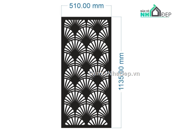 vách quạt,vách quạt cnc,vách dxf
