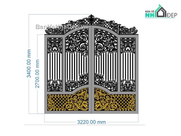 cổng 2 cánh cnc,file cnc cổng 2 cánh,mẫu cnc cổng 2 cánh
