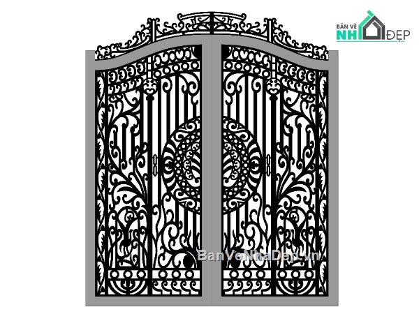 cánh cổng đẹp,mẫu cổng đẹp,cad cổng đẹp