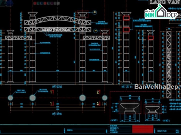 mẫu cổng làng,mẫu cổng làng văn hóa,cổng làng văn hóa