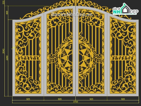 mẫu cửa cổng 4 cánh cnc đẹp,mẫu cửa cổng sắt 4 cánh đẹp,thư viện cửa cổng hiện đại file cad,cửa cổng cnc hoa văn,cửa cổng cnc 4 cánh file dxf,cửa cổng hoa văn cnc
