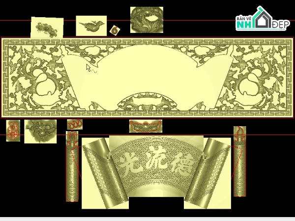 Mẫu jdp đại tự lồng mai,CNC đại tự lồng mai hóa,đại tự cnc