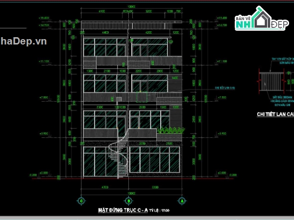 Biệt thự 4 tầng file cad,file cad Biệt thự 4 tầng,Bản vẽ cad Biệt thự 4 tầng,Bản vẽ autocad Biệt thự 4 tầng,file autocad Biệt thự 4 tầng,file cad 10x20m