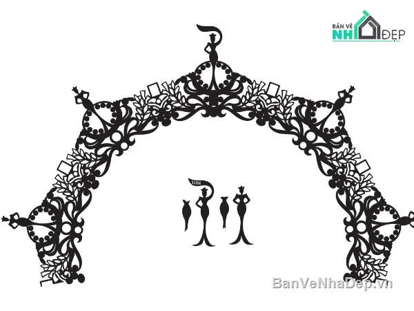 hoa văn cổng,mẫu cnc hoa văn cổng cưới,cắt cnc hoa văn cổng cưới,cổng cưới cnc
