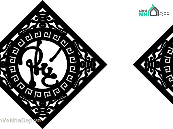 mẫu cổng đẹp,phúc lộc thọ,cad cổng đẹp