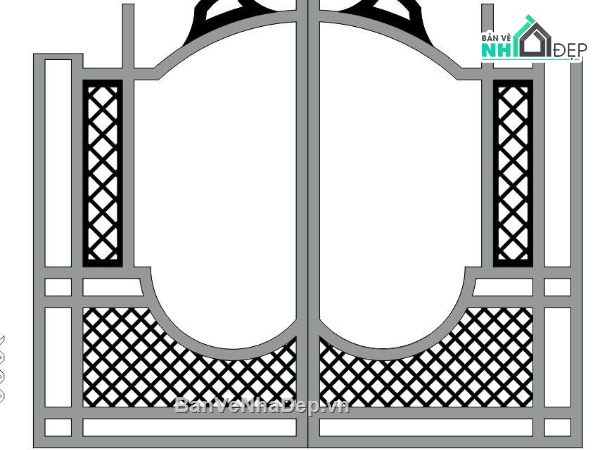 cad cổng đẹp,mẫu cổng đẹp,khung cổng cnc