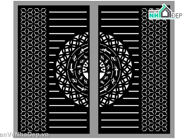 file cnc cổng 2 cánh,mẫu cổng 2 cánh,cổng 2 cánh cnc