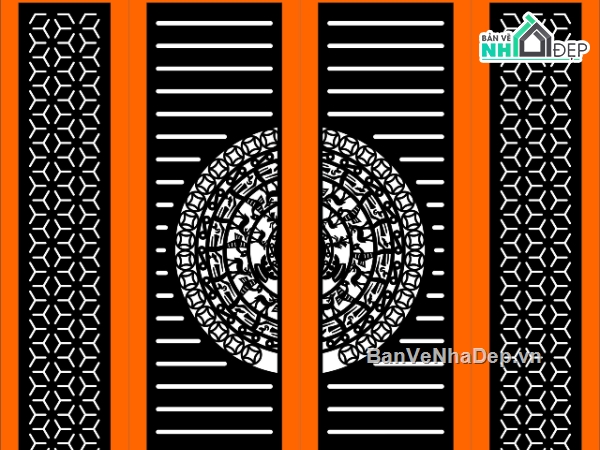 cổng 4 cánh cnc,file cnc cổng 4 cánh,mẫu cổng 4 cánh