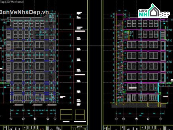 bản vẽ nhà phố 8 tầng,file cad nhà phố 8 tầng,nhà phố 8 tầng cad,autocad nhà phố 8 tầng