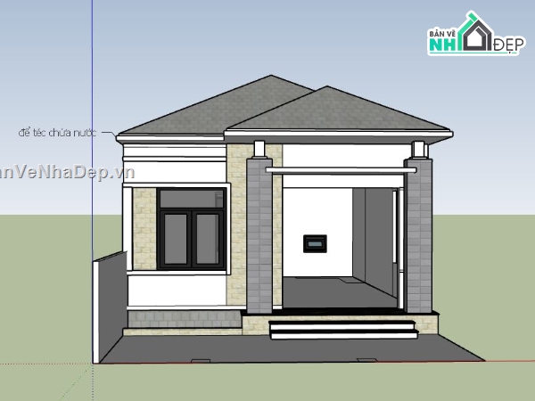 nhà 1 tầng,model su nhà 1 tầng,nhà 1 tầng đẹp