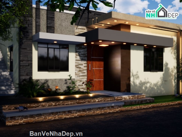 nhà cấp 4 sketchup,sketchup nhà cấp 4,3d su nhà cấp 4