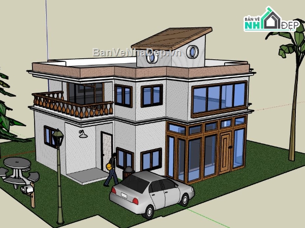 mẫu nhà 2 tầng,mẫu nhà 2 tầng hiện đại,nhà 2 tầng hiện đại