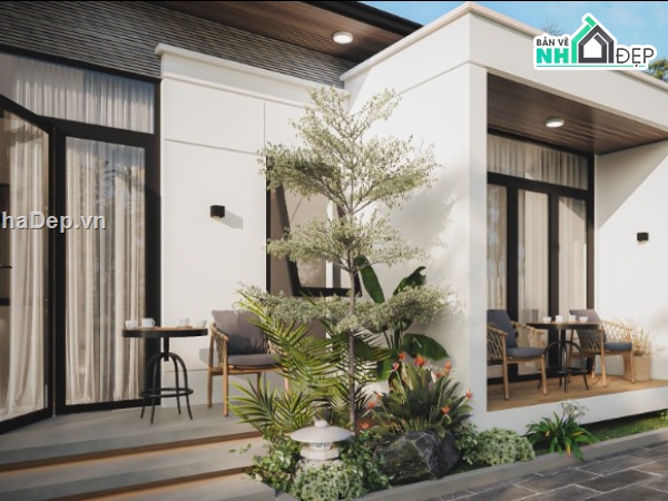 nhà 1 tầng 3dmax,mẫu nhà 1 tầng 3dmax,mẫu nhà 1 tầng