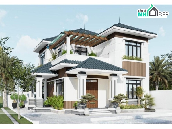 mẫu revit nhà mái nhật,revit biệt thự,revit nhà phố,revit nhà đẹp,revit biệt thự đẹp,mẫu revit biệt thự