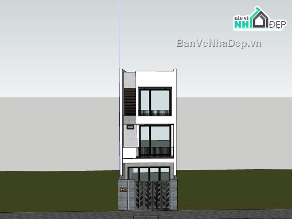 Nhà phố 3 tầng 5x14.6m,nhà ống 3 tầng hiện đại,nhà phố 3 tầng đẹp