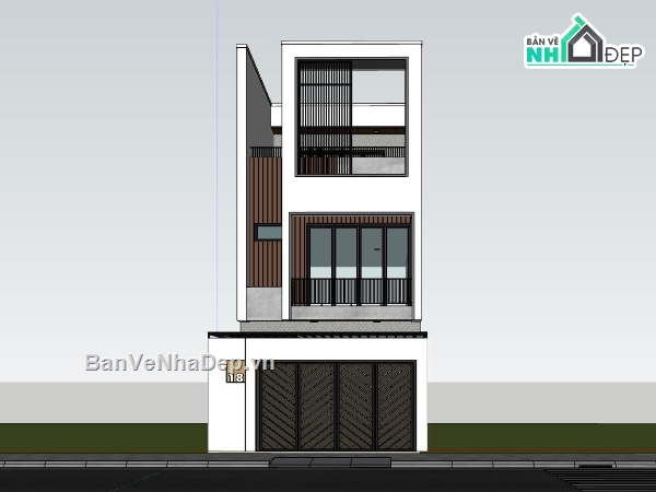 nhà phố 3 tầng,nhà phố mặt tiền 6m,thiết kế nhà 6x14.5m