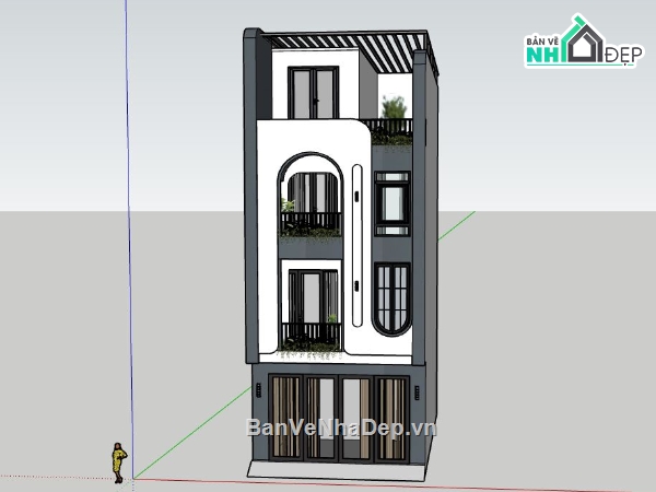 Nhà phố 4 tầng 7.4x12.7m,nhà ống 4 tầng hiện đại,nhà phố 4 tầng mặt tiền
