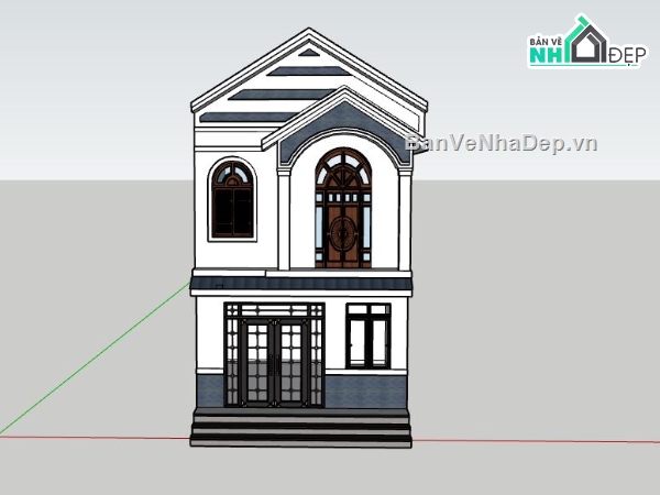 Nhà phố 2 tầng 7x12m,nhà mái Thái 2 tầng đẹp,nhà phố tân cổ điển 2 tầng
