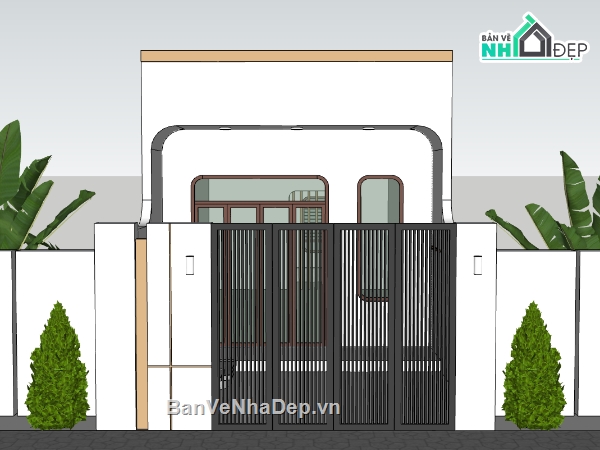 su nhà phố,sketchup nhà phố,nhà phố