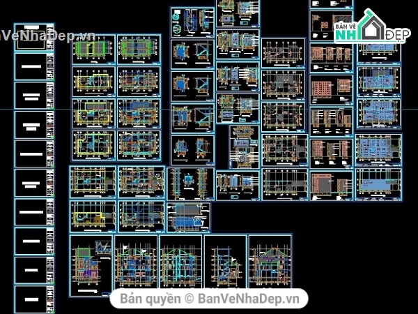 File cad nhà biệt thự,biệt thự,mẫu nhà biệt thự,bản vẽ nhà biệt thự