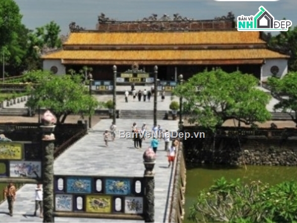 di tích Đại Nội Huế,di tích lịch sử,bản vẽ cải tạo,bản vẽ cad,File Auto cad